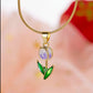 12 Tulip pendant necklaces