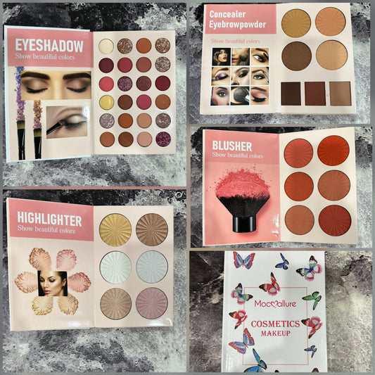 Paleta de sombras e iluminador
