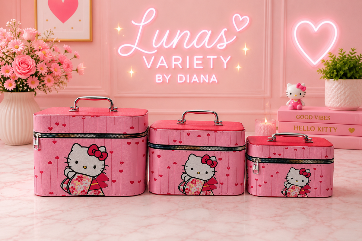 3-Piece Cosmetic Bag Set