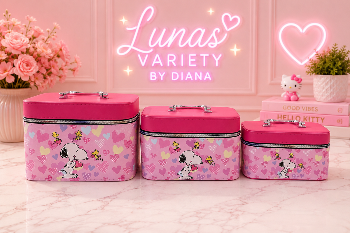 3-Piece Cosmetic Bag Set