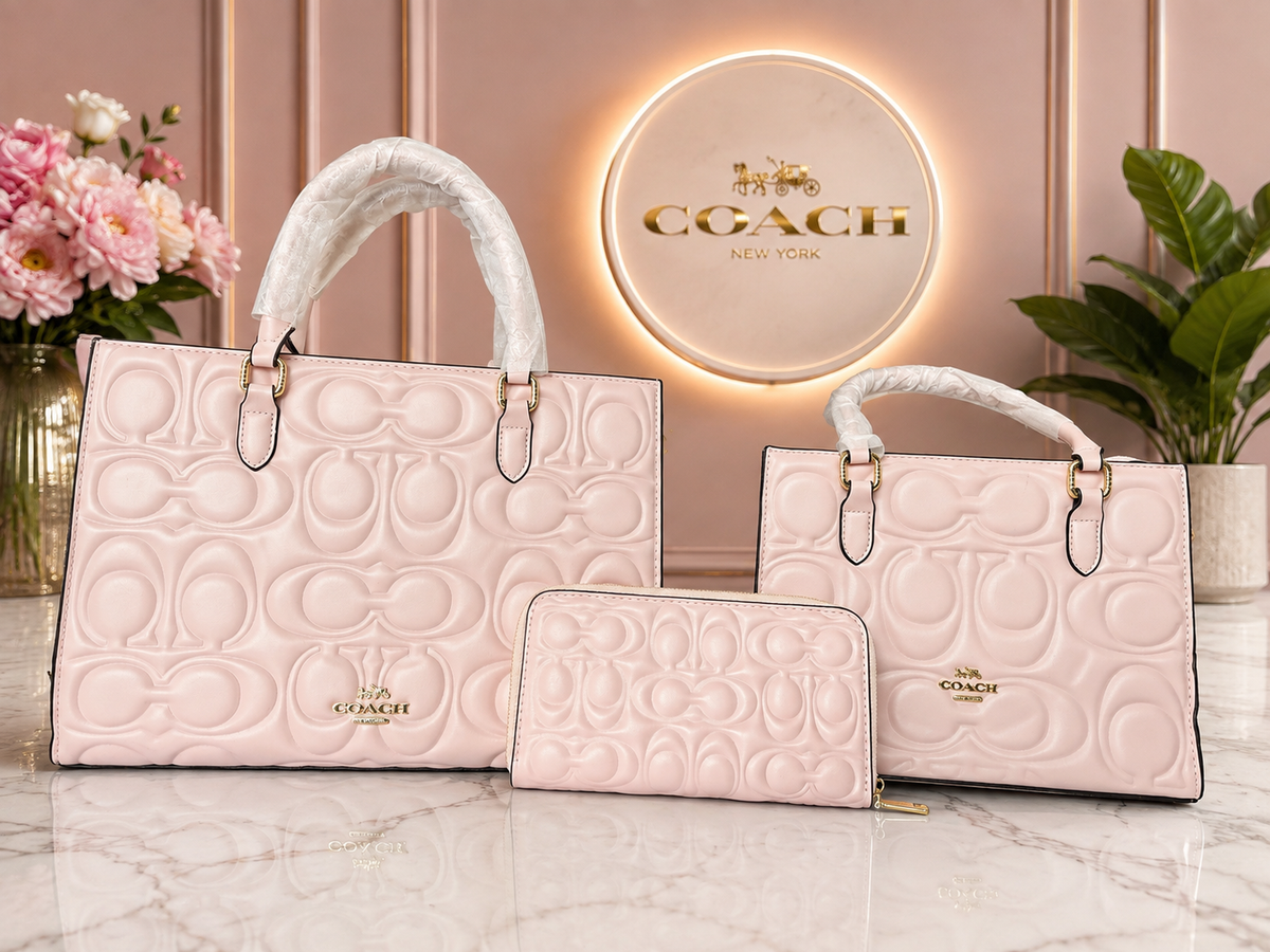 Coach 3-Piece Handbag Set – 2 Handbags + Wallet