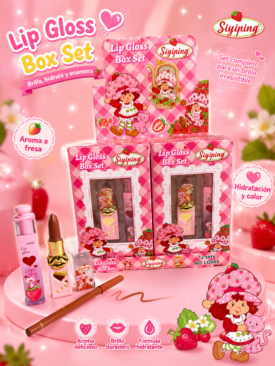 Lip Gloss 12 Sets LG065