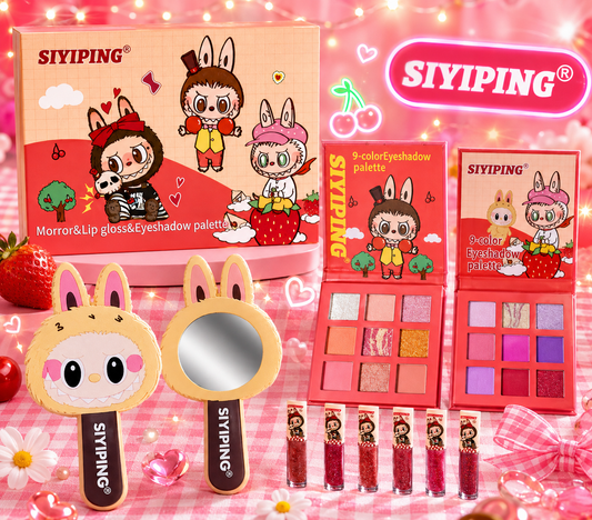 Glam Essentials Gift Set - Mirror, Lip Gloss & Eyeshadow Palette