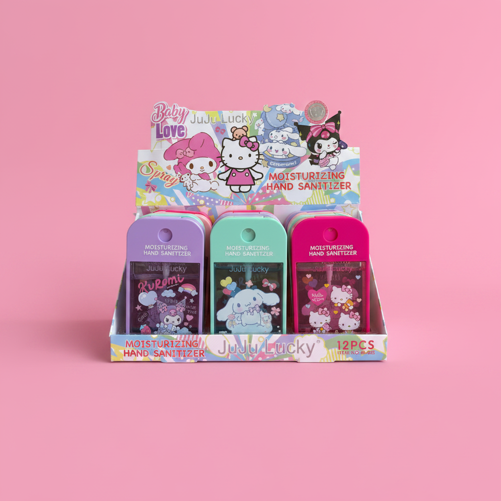 Hello Kitty Hand Sanitizer - fondo rosa