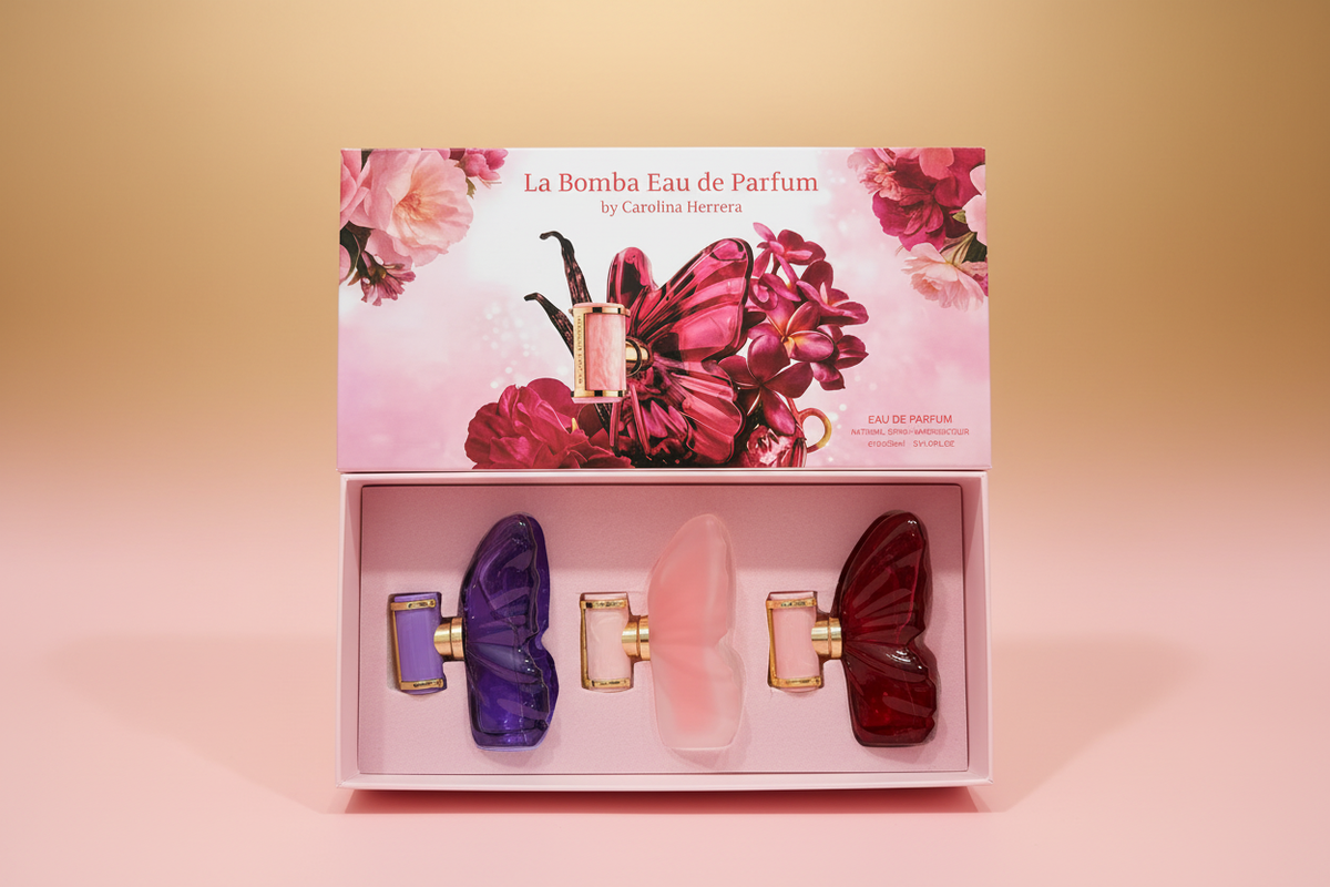 La Bomba Set Rosa - Fondo Degradado Rosa a Dorado