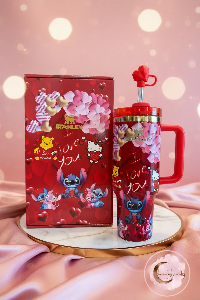 Set San Valentín con logo Luna's Variety